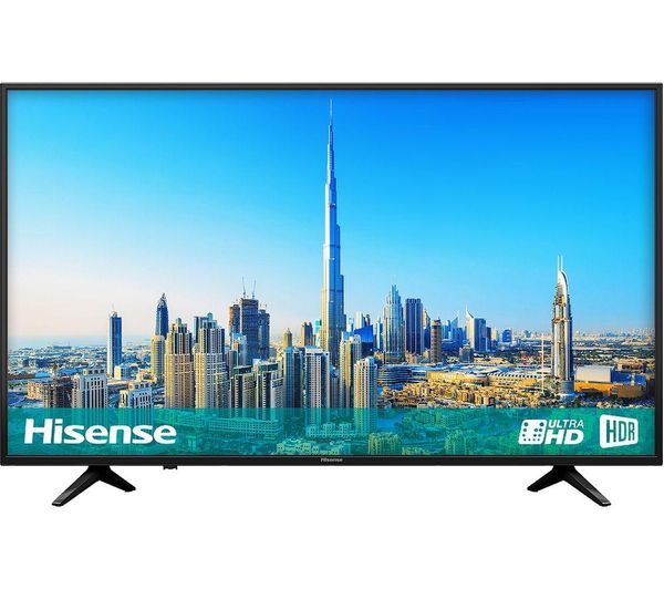 50" Hisense H50A6200UK  Smart 4K Ultra HD HDR LED TV, Gold