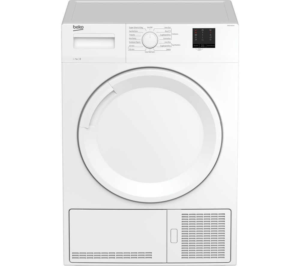 BEKO DTKCE70021W 7 kg Condenser Tumble Dryer - White, White