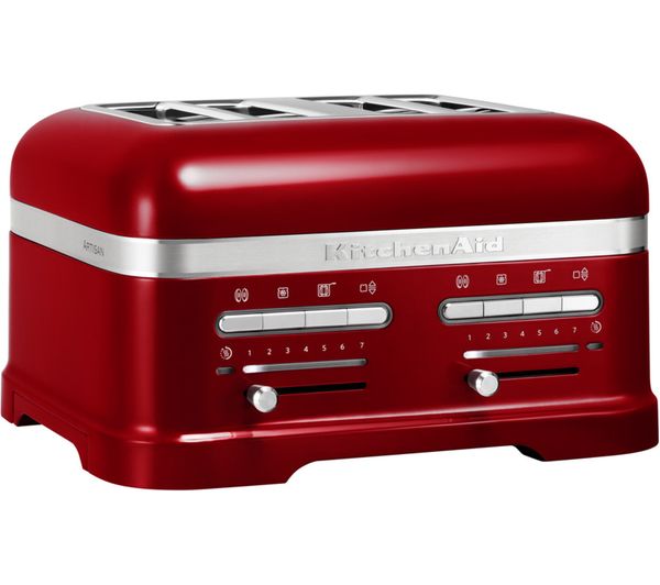 KITCHENAID Artisan 5KMT4205BCA 4-Slice Toaster - Red, Red