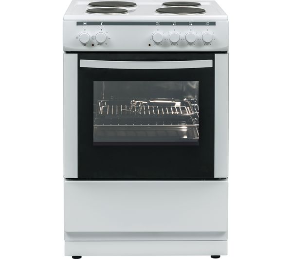 ESSENTIALS CFSE60W17 60 cm Electric Cooker - White, White