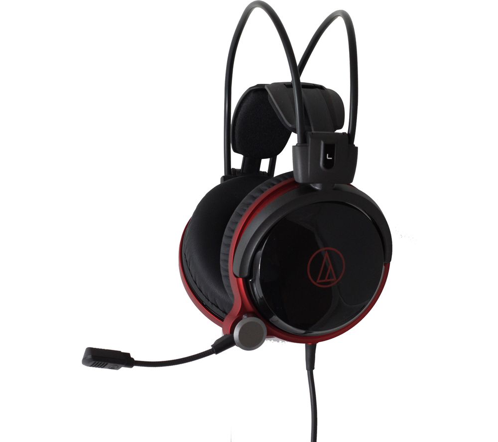 AUDIO TECHNICA ATH-AG1X 2.0 Gaming Headset - Black & Red, Black