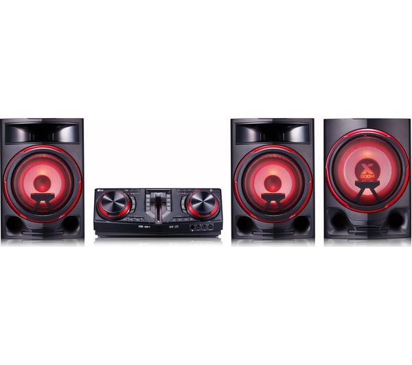 LG CJ88 Bluetooth Megasound Party Hi-Fi System - Black, Black