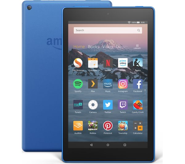 AMAZON Fire HD 8 Tablet (2018) - 32 GB, Blue, Blue