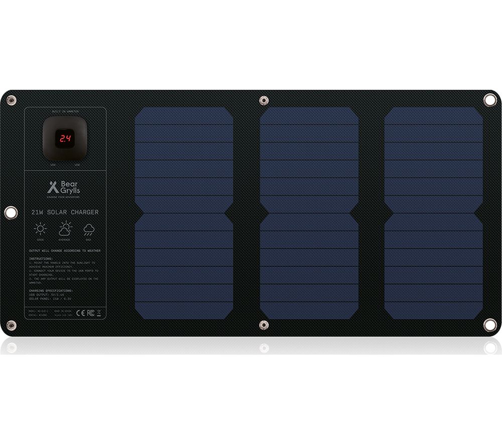 BEAR GRYLLS BG-SML-1 Solar Charging Mat - Black, Black