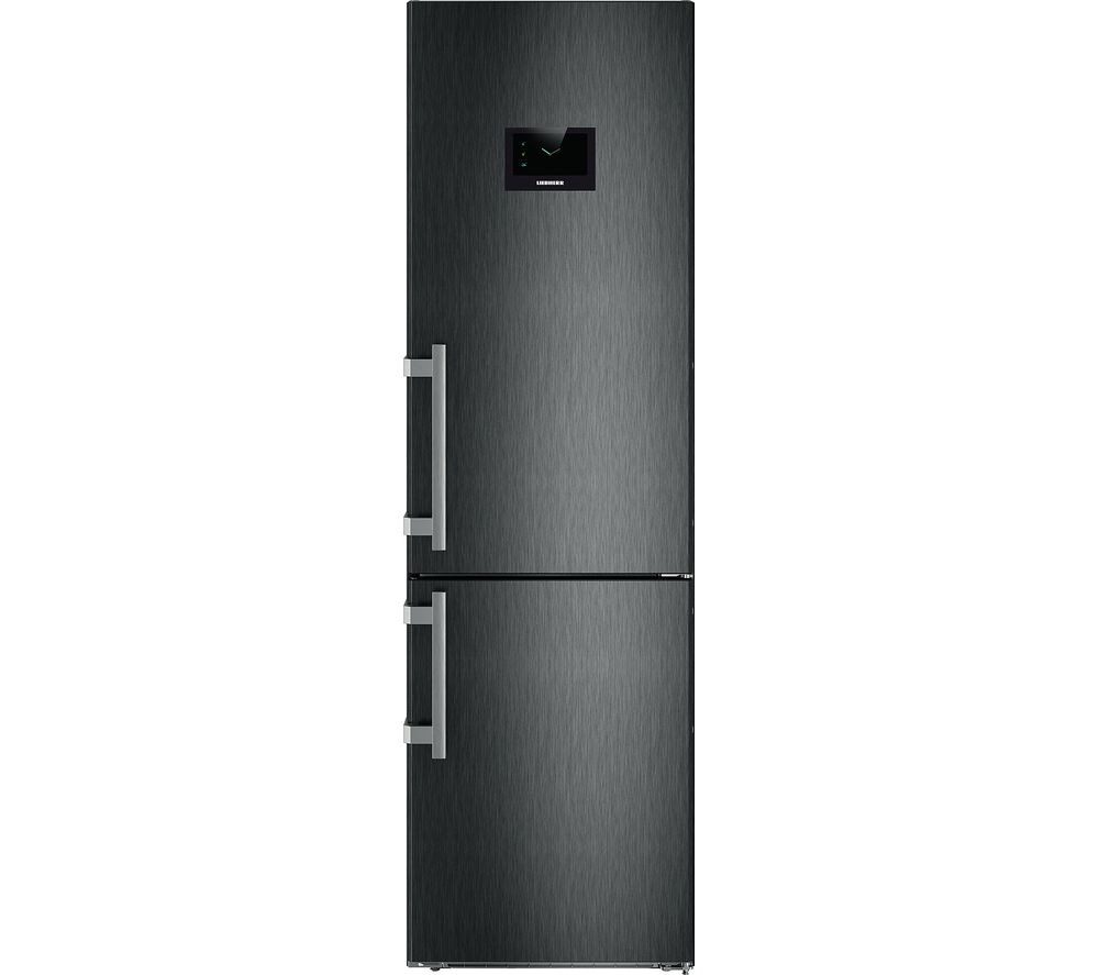 CBNPbs4858 60/40 Fridge Freezer - Black Steel, Black