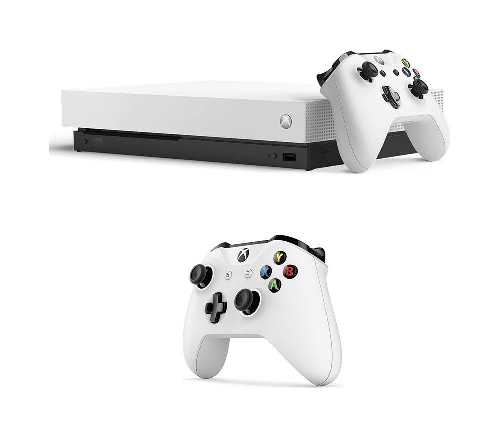 MICROSOFT Xbox One X with Two Wireless Controllers