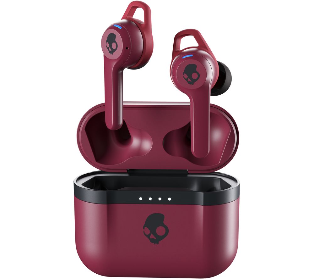 SKULLCANDY Indy Evo Wireless Bluetooth Earphones - Deep Red, Red