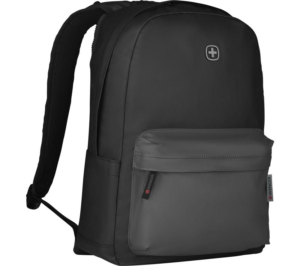 WENGER Photon 14" Laptop Backpack - Black & Grey, Black