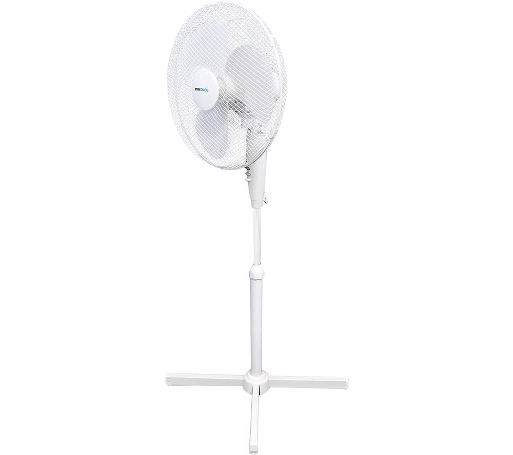 LLOYTRON StayCool F1221WH 16" Pedestal Fan - White, White