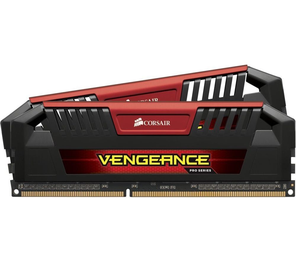 CORSAIR Vengeance Pro Red DDR3 PC Memory - 2 x 8 GB DIMM RAM, Red