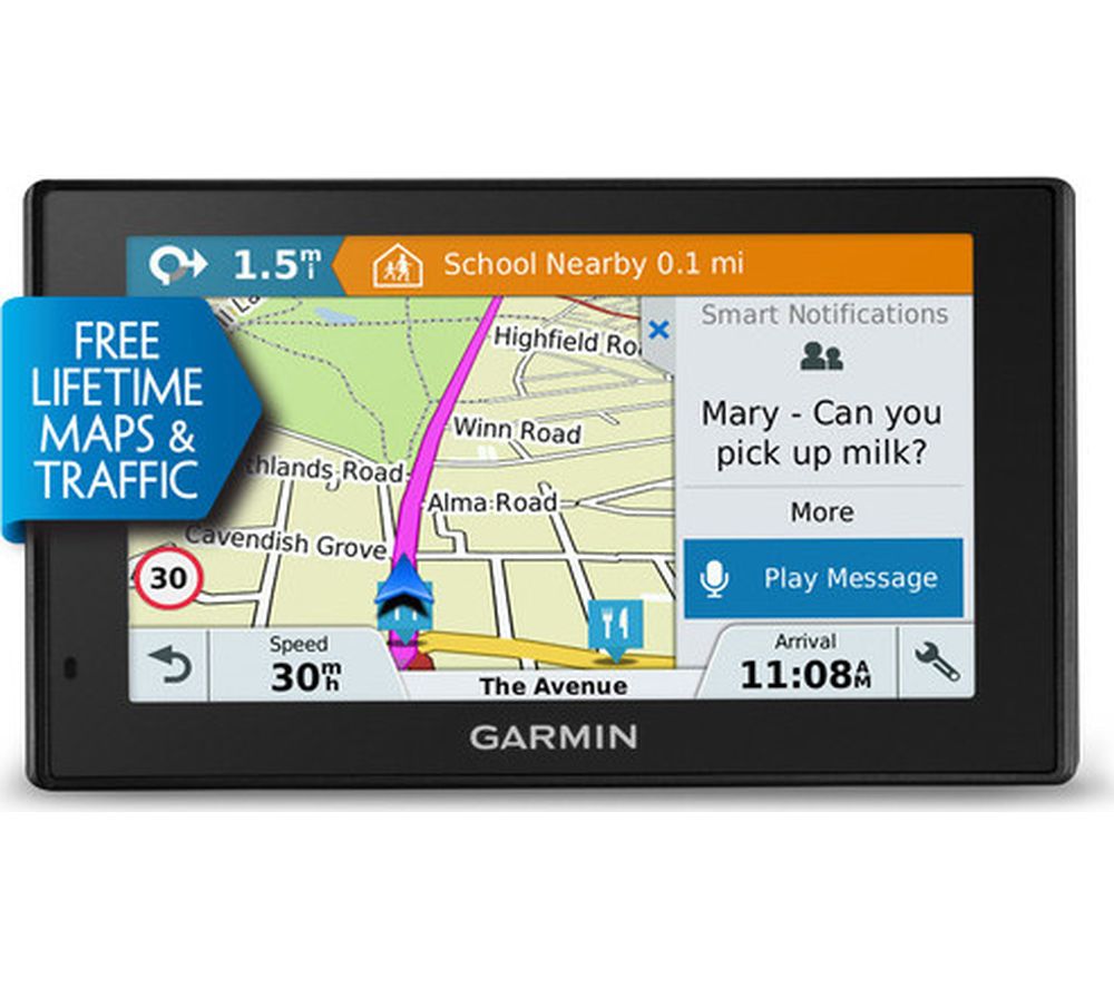 GARMIN DriveSmart 50LMT-D 5" Sat Nav - UK & ROI Maps, Yellow