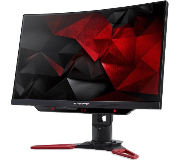 ACER Predator Z271U Quad HD 27" Curved LCD Monitor - Black, Black