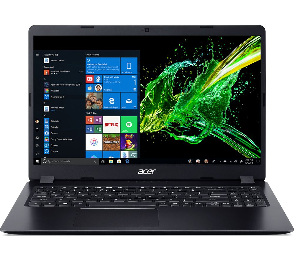 ACER Aspire 5 A515-43 15.6" AMD Ryzen 5 Laptop - 256 GB SSD, Black, Black