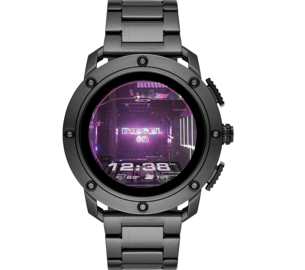 DIESEL AXIAL DZT2017 Smartwatch - Gunmetal, Steel Strap