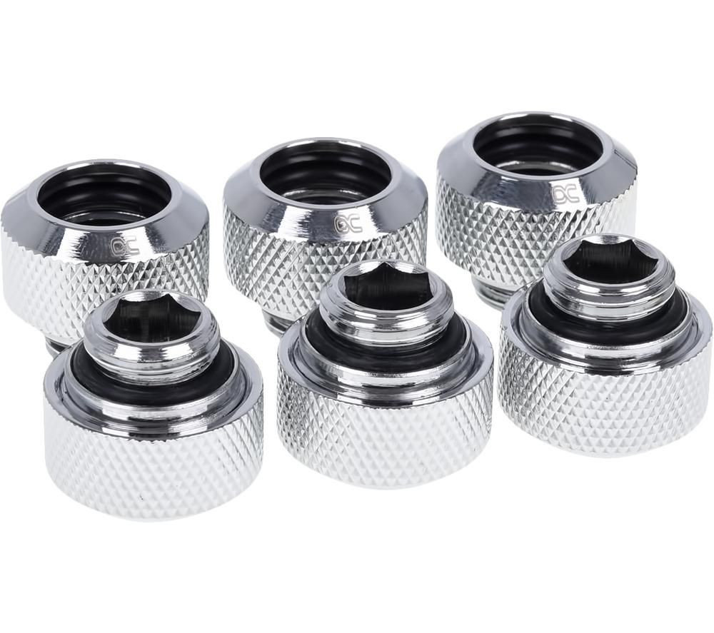 ALPHACOOL Icicle 13 mm Chrome HardTube Compression Fitting