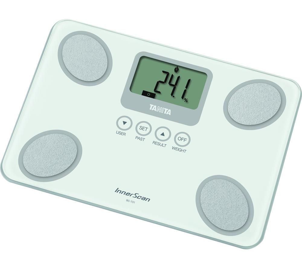 TANITA InnerScan BC-731-WH Digital Bathroom Scales - White, White