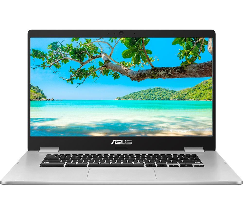 ASUS C523 15.6" Chromebook - Intel®Celeron, 64 GB eMMC, Silver, Silver