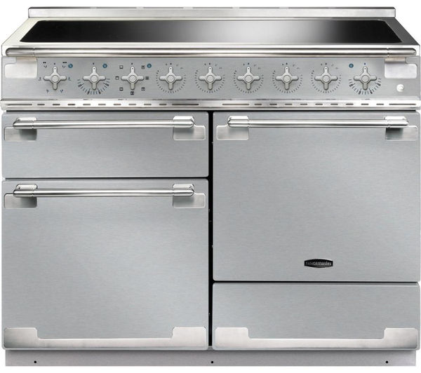 Rangemaster Elise 110 Electric Induction Range Cooker - Stainless Steel & Chrome, Stainless Steel