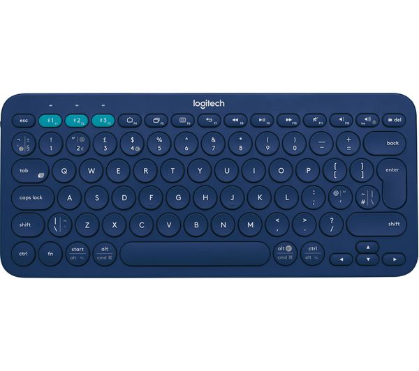 LOGITECH K380 Wireless Keyboard - Blue, Blue
