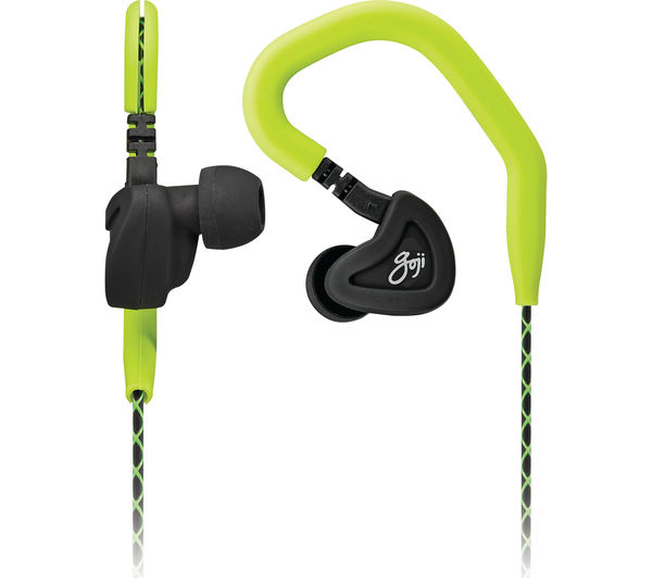 GOJI GSPOOK16 Headphones - Black & Green, Black