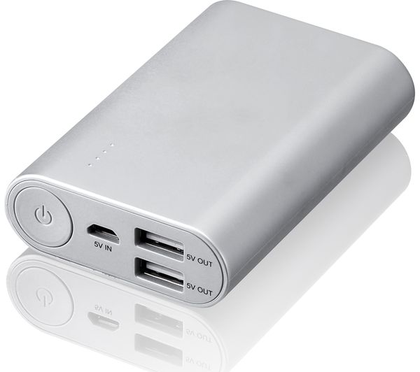 GOJI G10PBSL17 Portable Power Bank - Silver, Silver