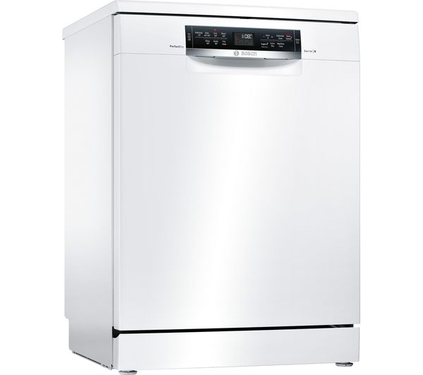 BOSCH Serie 6 SMS67MW00G Full-size Dishwasher - White, White