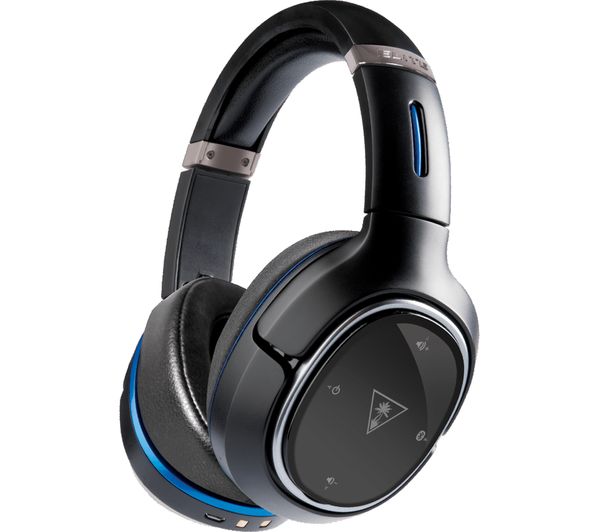 TURTLE BEACH Elite 800 Wireless 7.1 Gaming Headset - Black & Blue, Black