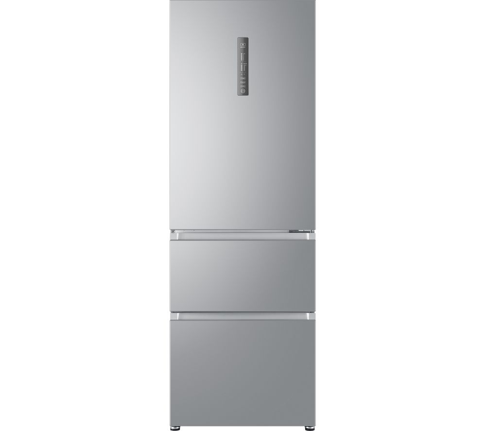 HAIER A3FE632CSJ 60/40 Fridge Freezer - Silver, Silver