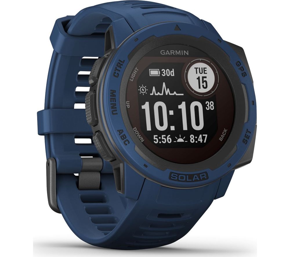 GARMIN Instinct Solar - Blue, 45 mm