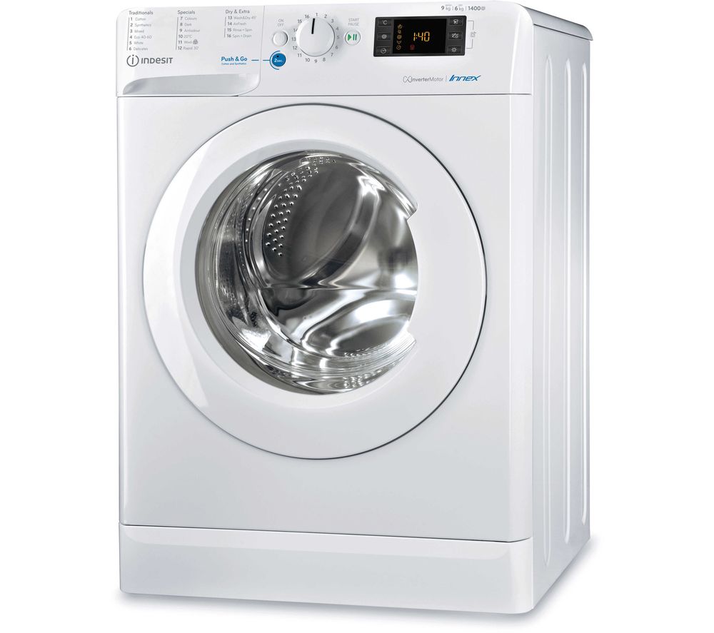 INDESIT Innex BDE 961483X W UK N 9 kg Washer Dryer - White, White