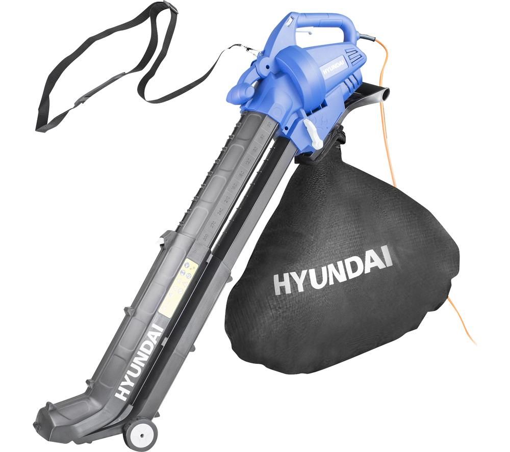 HYUNDAI HYBV3000E 3-in-1 Garden Vacuum & Leaf Blower & Mulcher - Black & Blue, Black