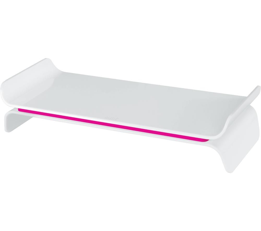 LEITZ Ergo WOW Monitor Stand - Pink & White