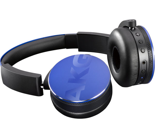 AKG Y50BT Wireless Bluetooth Headphones - Blue, Blue