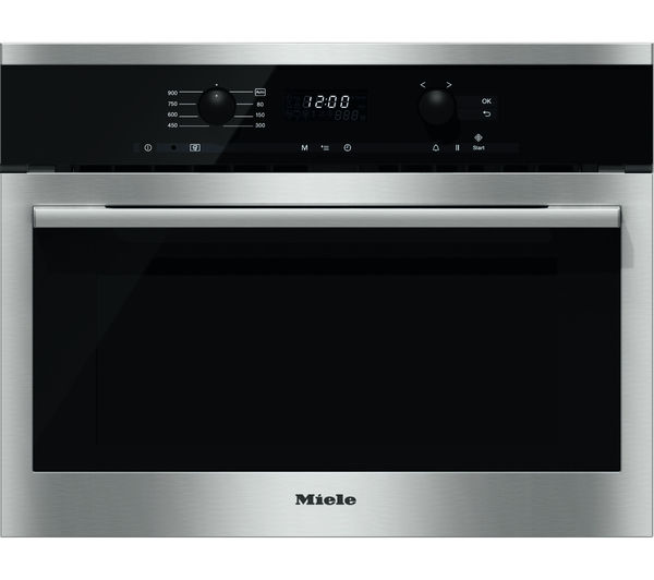 MIELE M6160TC Built-in Solo Microwave - Stainless Steel, Stainless Steel