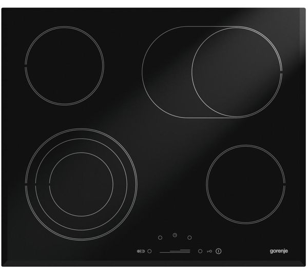 GORENJE ECS680UCS Electric Ceramic Hob - Black, Black