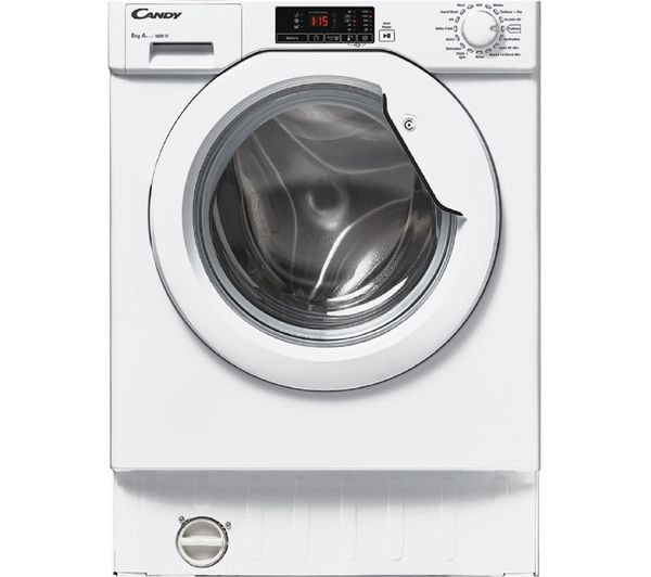 CANDY CBWM816D-80 Integrated 1600 Spin Washing Machine - White, White