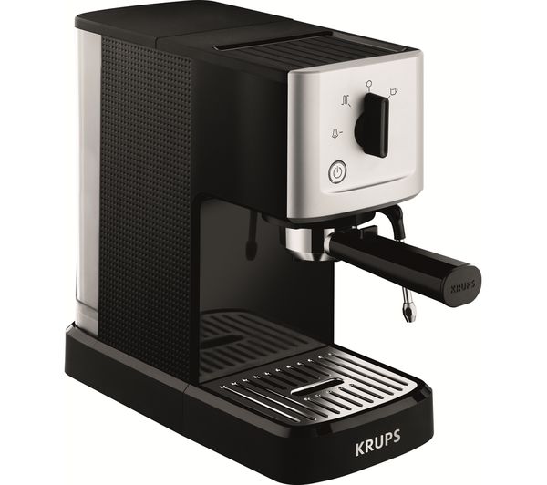 KRUPS Calvi Espresso XP344040 Coffee Machine  Black & Stainless Steel, Stainless Steel