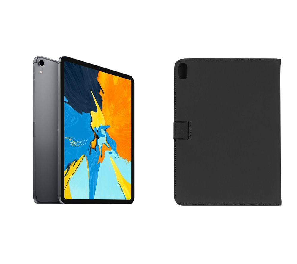APPLE 11" iPad Pro (2018) & Black Smart Cover Bundle - 64 GB, Space Grey, Black