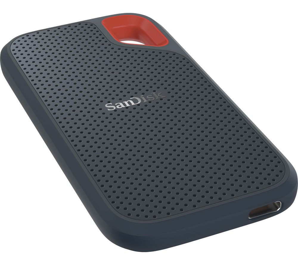 SANDISK Extreme Portable External SSD - 250 GB, Black, Black