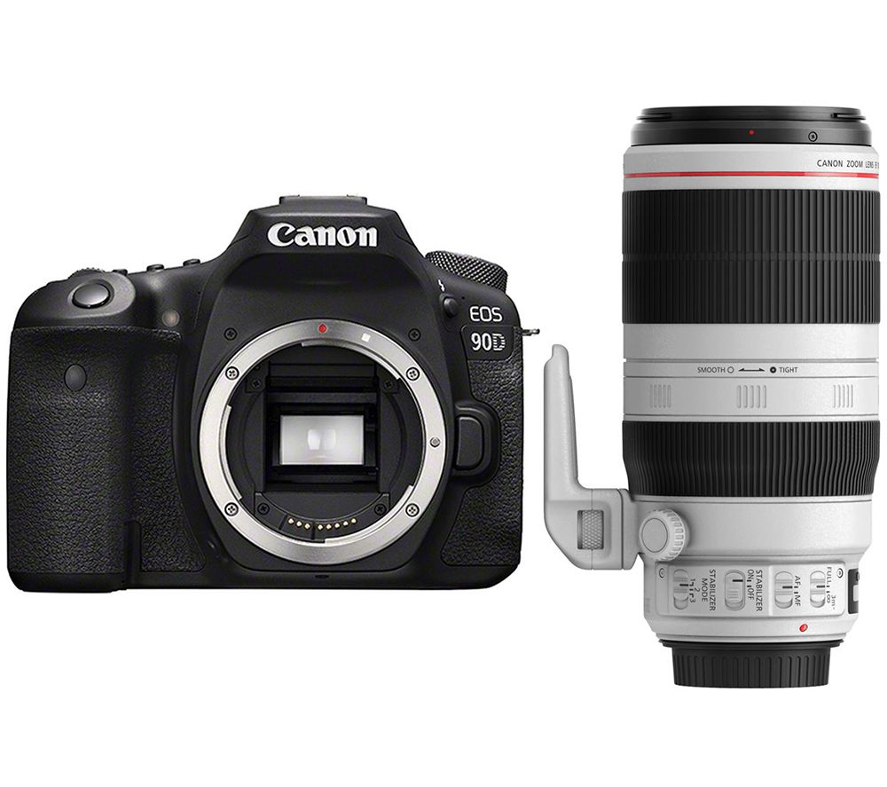 CANON EOS 90D DSLR Camera & EF 100-400 mm f/4.5-5.6L II USM IS Telephoto Zoom Lens Bundle