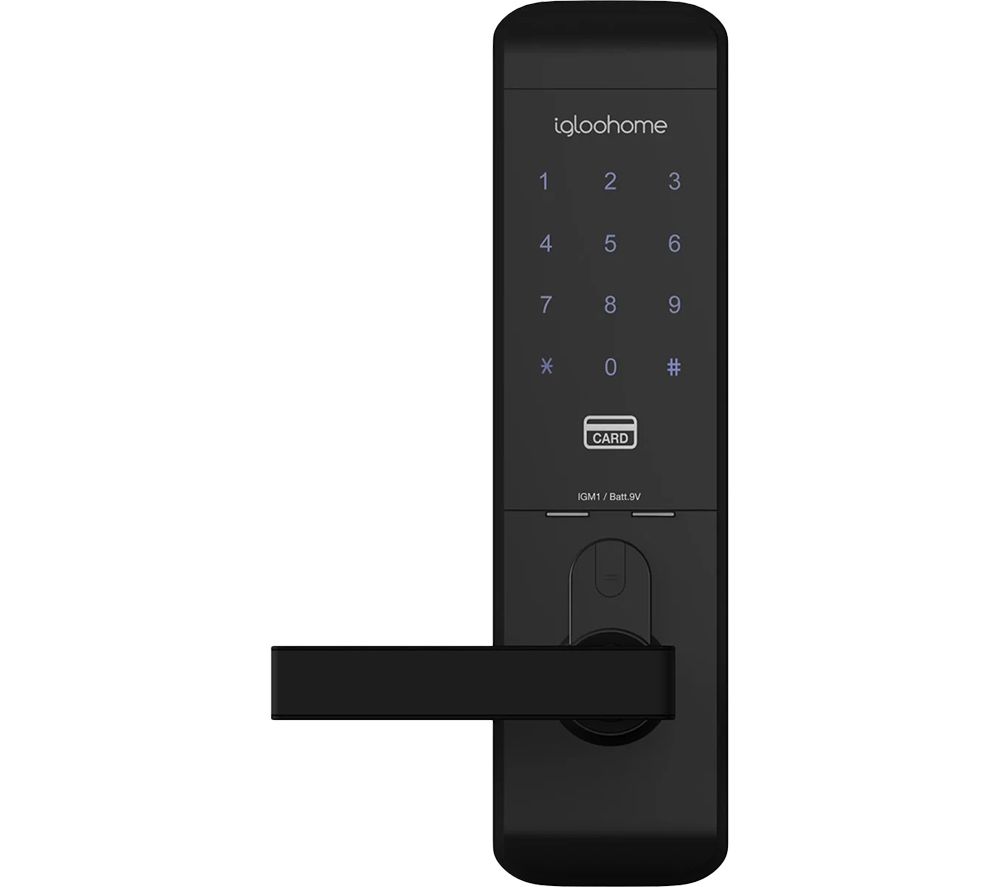 IGLOOHOME Mortice 2 121-IGM3 Smart Door Lock - Black, Black