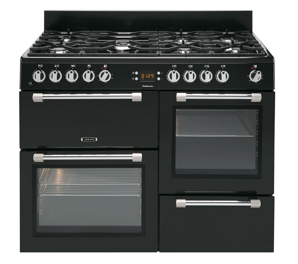 LEISURE Cookmaster CK110F232K Dual Fuel Range Cooker - Black, Black
