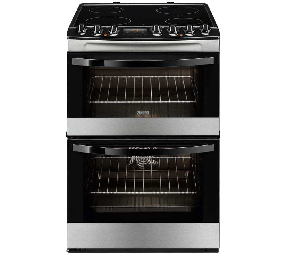 ZANUSSI ZCV68330XA Electric Ceramic Cooker - Stainless Steel, Stainless Steel