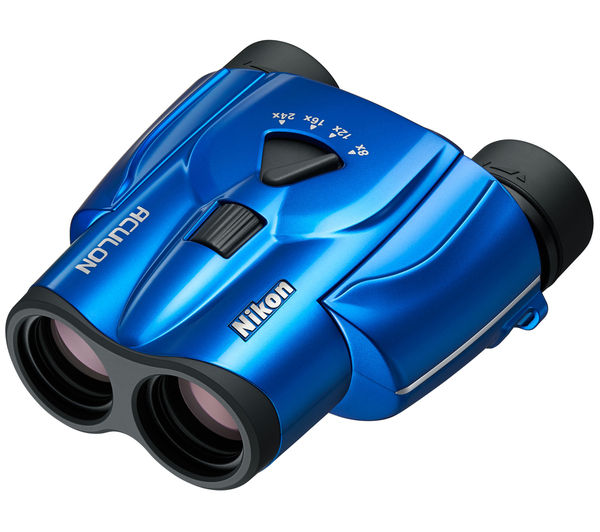 NIKON Aculon T11 8-24 x 25 Porro Prism Binoculars - Blue, Blue