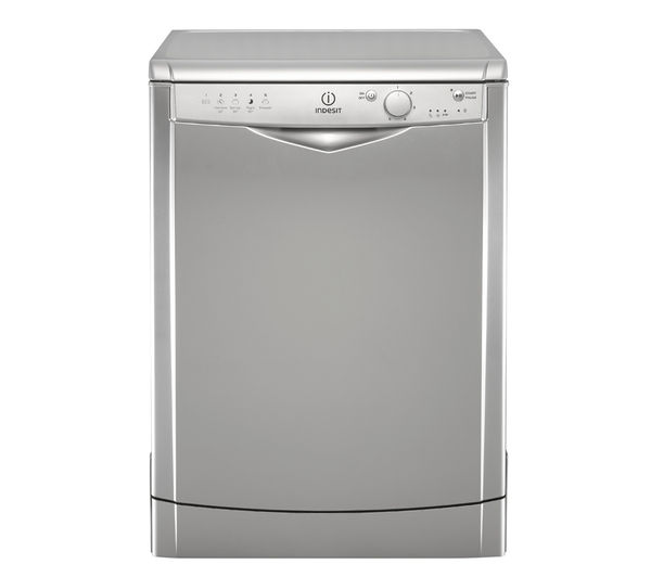 INDESIT DFG15B1S Full-size Dishwasher - Silver, Silver