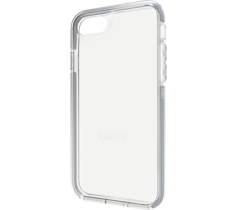 Piccadilly iPhone 7 Case - Clear & Silver, Silver