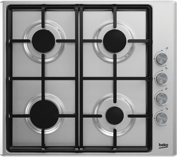 BEKO HIZG64125SX Gas Hob - Stainless Steel, Stainless Steel