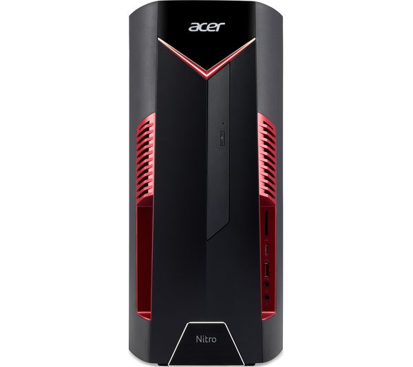 ACER Nitro N50-100 AMD Ryzen 5 GTX 1050 Ti Gaming PC - 1 TB HDD & 256 GB SSD, Red
