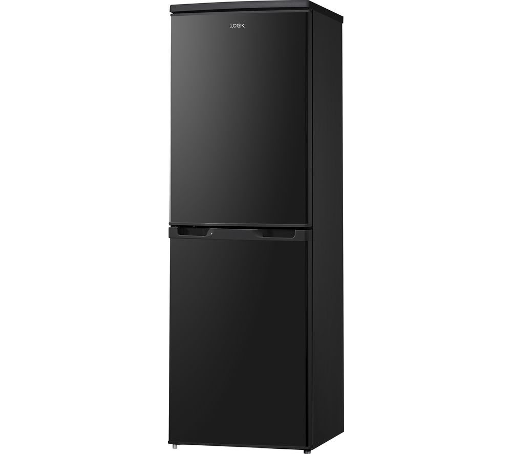 LOGIK LFC50B19 70/30 Fridge Freezer - Black, Black