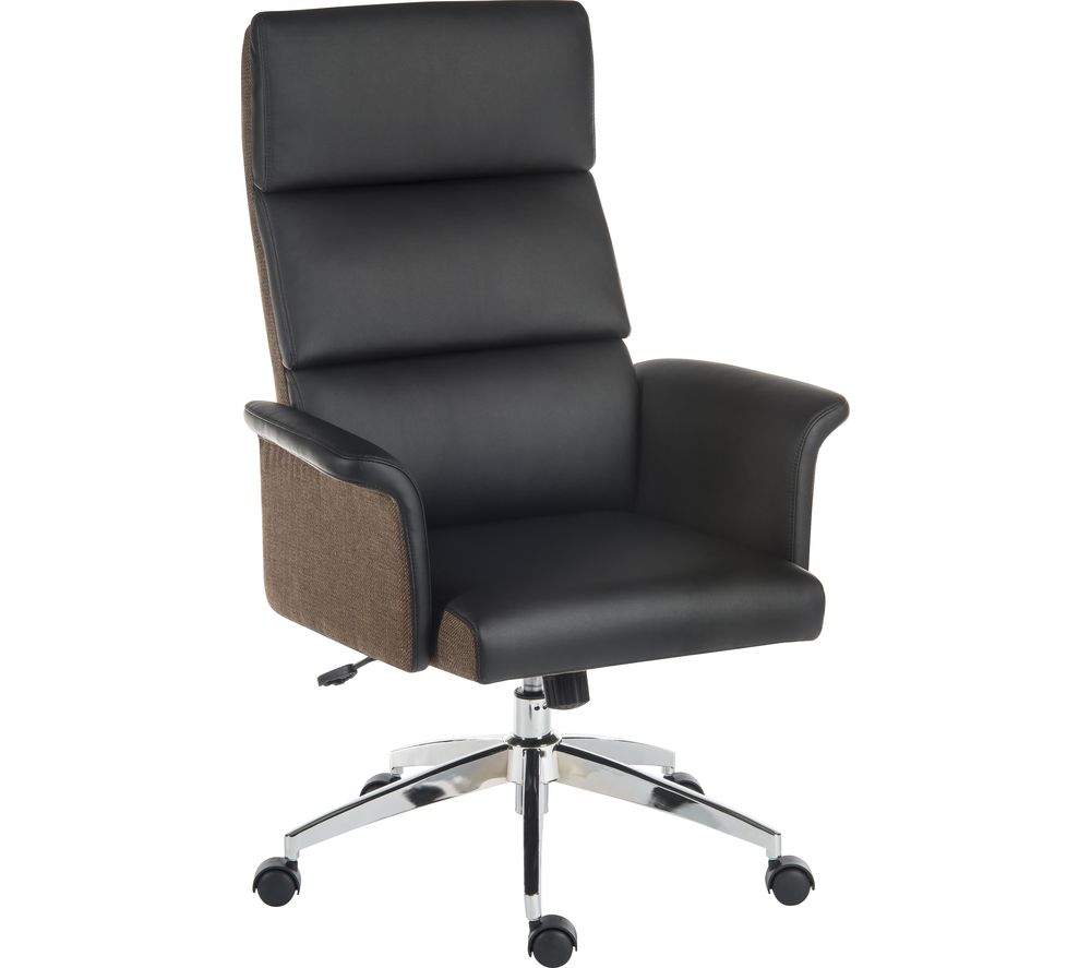 TEKNIK Elegance 6950BLK Leather-look Executive Chair - Black, Black